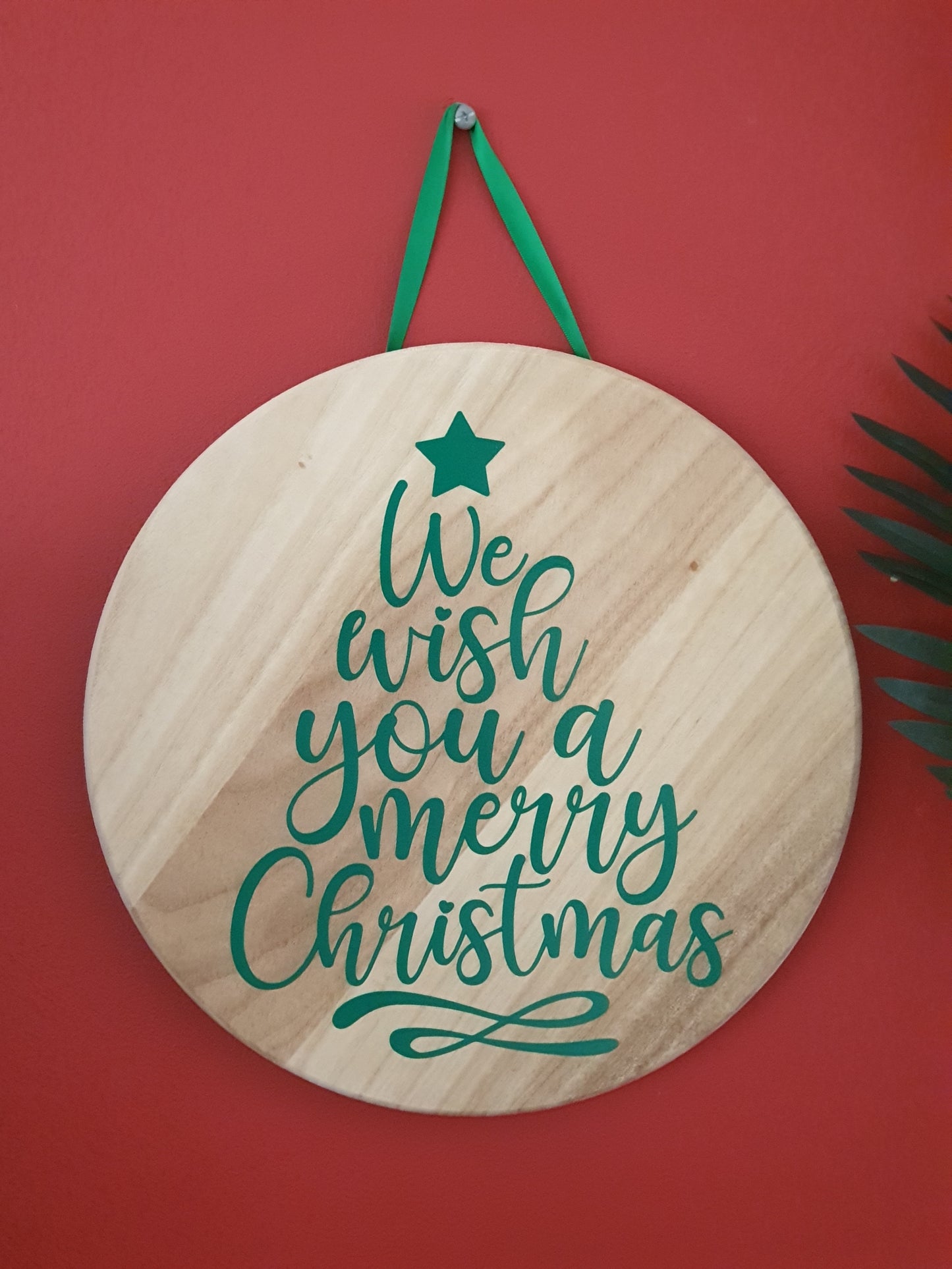 Wooden Christmas sign